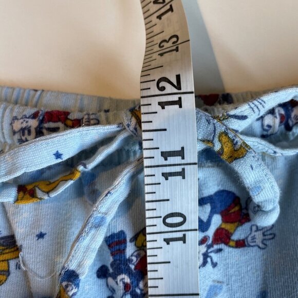 Disney Winter Wonderland Pajama Pants Unisex Large Blue Mickey & Friends Cozy - Picture 6 of 10